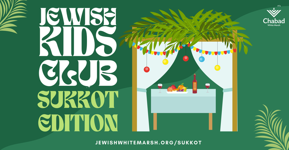 Jewish Kids Club Sukkot Edition